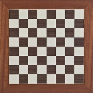 Traditionelles intarsiertes Bergahorn Nussbaum Schach und Dame Brett 1 9/16" Quadrate - Bild 1 von 1