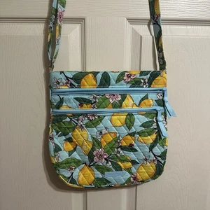 Vera Bradley Trío Cremallera Hipster Cartera Cartera Bolso de Mano Lemon Grove - Imagen 1 de 7