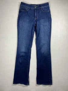 NYDJ Jeans Womens 4 Blue Barbara Bootcut Straight Stretch Mid-Rise Lift Tuck - Picture 1 of 10