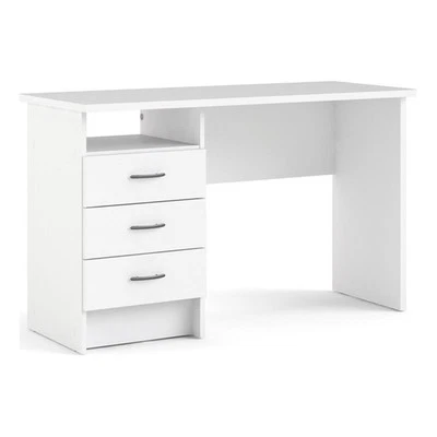 Tvilum Whitman 3-Drawers Engineered Wood Writing Desk in White - Image 1 of 4