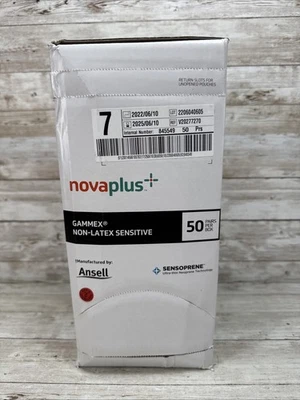 Guante quirúrgico Gammex NovaPlus no sensible al látex *1 CAJA* Talla: 7 *Ver fecha* Foto 1 de 4