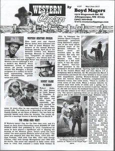 2017 Mai - Juni #137 Western Clippings - B Western Movie Fanzine - - Bild 1 von 2