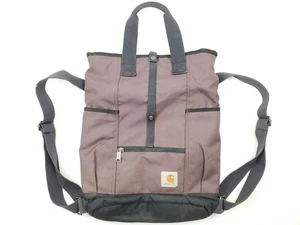 Carhartt Legacy Hybrid Purple Canvas Tote Multi-Pocket Backpack Bag - Picture 1 of 6