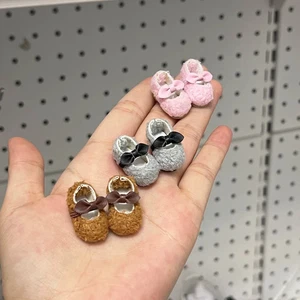 Zapatos para muñecas Blythe de 2,5 cm Sweet Bow ob24 ob22 1/6 BJD muñecas zapatos peludos hágalo usted mismo regalo - Imagen 1 de 10