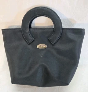 Borsa Christian Dior vintage anni 80 circa vip logo oro trucco cosmetico cerniera  - Foto 1 di 8
