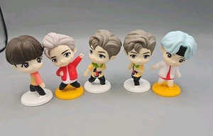 Lot Of 5 McDonald's TINY TAN x BTS Happy Meal Toy Figure Only - Picture 1 of 8