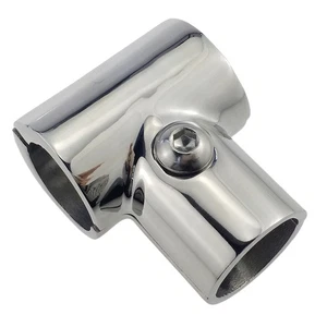 MARINA barca 316 acciaio inox regolabile 22 mm separabile Tee 90 gradi - Picture 1 of 4