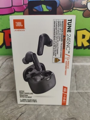 JBL - Tune 245NC True Wireless Noise Cancelling Earbuds - Black - Image 1 of 4