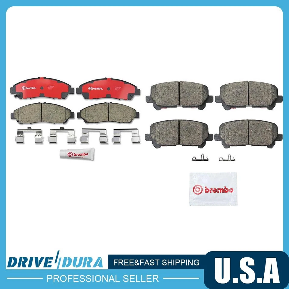 Pastillas de freno Brembo delanteras y traseras de cerámica para Acura MDX 2007-2013 Foto 1 de 4