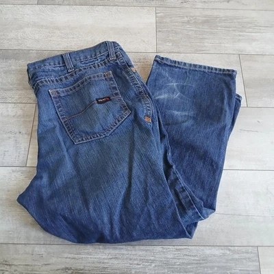 Ariat FR M4 Relaxed Boot Cut Jeans 42x30 Blue Denim Flame Resistant Workwear - Image 1 of 4
