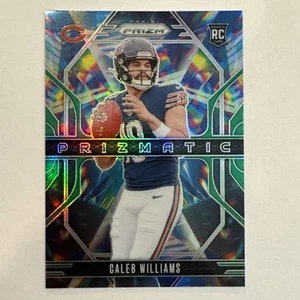 2024 Panini Prizm CALEB WILLIAMS RC Rookie Prizmatic Green No. 1 Bears - Picture 1 of 2