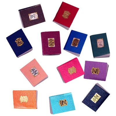  12 pièces miniatures maison de poupée livres modèle Mini maison de poupée - Photo 1/4