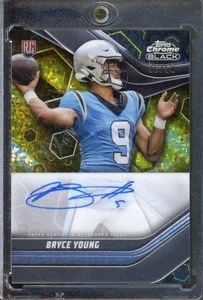 2023 Topps Chrome Black BRYCE YOUNG #TCBABY RC Rookie Gold Mini Diamond Auto /50 - Picture 1 of 2