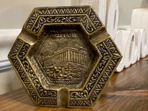 Vintage griechischer Parthenon Bronze Aschenbecher - Bild 1 von 13