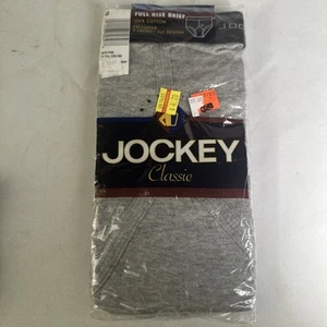 NEW VTG 1996 Jockey Classic Briefs Size 40 Full Rise 100% cotton 1 pack Gray - Picture 1 of 2