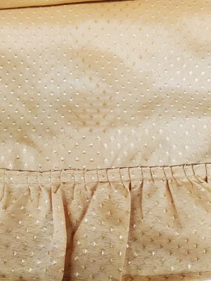 Sally Ruffled Double Swag Shower Curtain with Tiebacks Vintage Attached Valance - Image 1 of 3