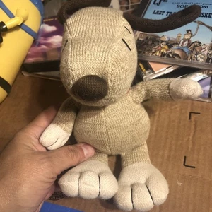 Snoopy Dog Hallmark Peanuts Brown Sock Material 9" Plush Stuffed Animal Toy 2010 - Picture 1 of 7