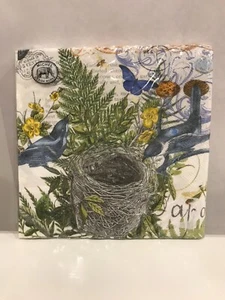Michel Design Works, Into The Woods, 20 Triple-Ply Floral Paper Luncheon Napkins - Picture 1 of 3