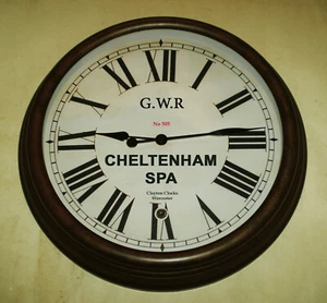 Great Western Railway, GWR Victorian Style Waiting Room Clock Cheltenham Station - Bild 1 von 1