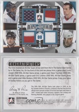 2013-14 In the Game-Used Silver /60 Curtis Joseph Steve Yzerman Eric Lindros HOF