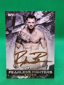2017 Topps UFC Knockout Fearless Fighters Ryan Bader Bronze Auto 17/35 - Picture 1 of 2