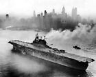 USS Enterprise CV-6 Passing New York City Photo
