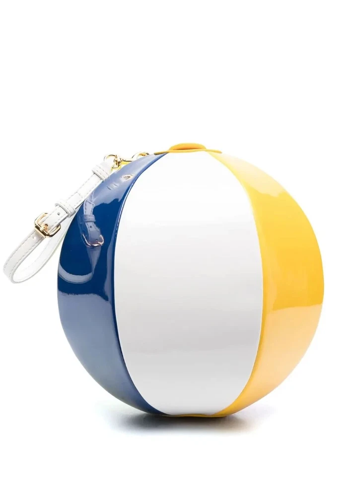 Bolso sin asas MOSCHINO Couture Jeremy Scott esfera multicolor bola de playa muñeca Foto 1 de 4