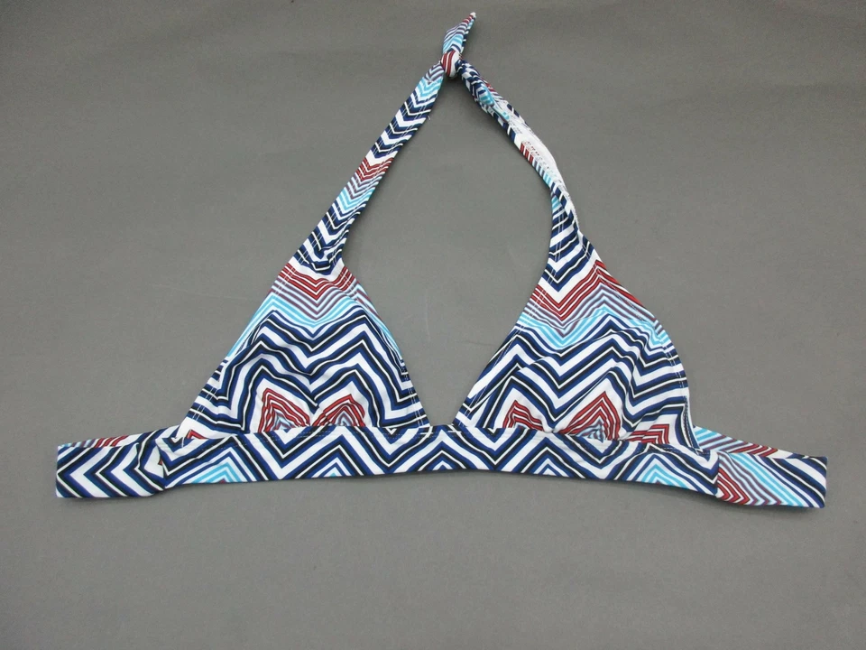 Top de bikini acolchado inalámbrico multicolor talla M para mujer Old Navy 3G Foto 1 de 4