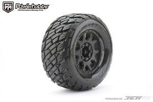 Powerhobby 1/8 MT 3.8 Rockform Belted Mounted Tires w Removable Hex Wheels (2)