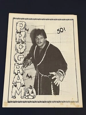 RARE STEVE REGAL Championship Memphis Wrestling Program Jerry Lawler WWE 33 aew - Image 1 of 4