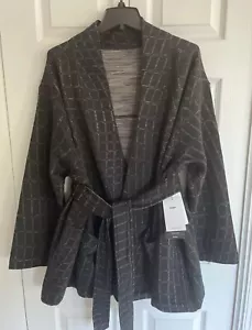 NUEVO CON ETIQUETAS Nike Yoga Therma-FIT Luxe Talla 2X Chaqueta Kimono Reversible Jacquard Envolvente $140 - Imagen 1 de 11