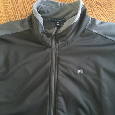 Port Authority Mens Full Zip Coat Lined Zip Pockets Warm Black and Gray 4XL - Image 1 of 4