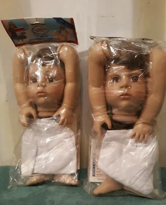 Vintage Syndee's 18" Ashley BABY DOLL KITS NOS (juego de 2) Foto 1 de 3