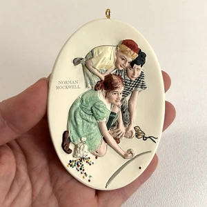 Hallmark Norman Rockwell Marbles Champion Ornament 1997 Holiday Vintage - Bild 1 von 10