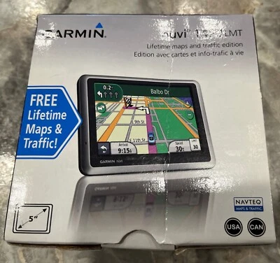 Garmin Nuvi 1450 LMT 5" Touch Screen GPS with Lifetime Maps and All Accessories - Image 1 of 3