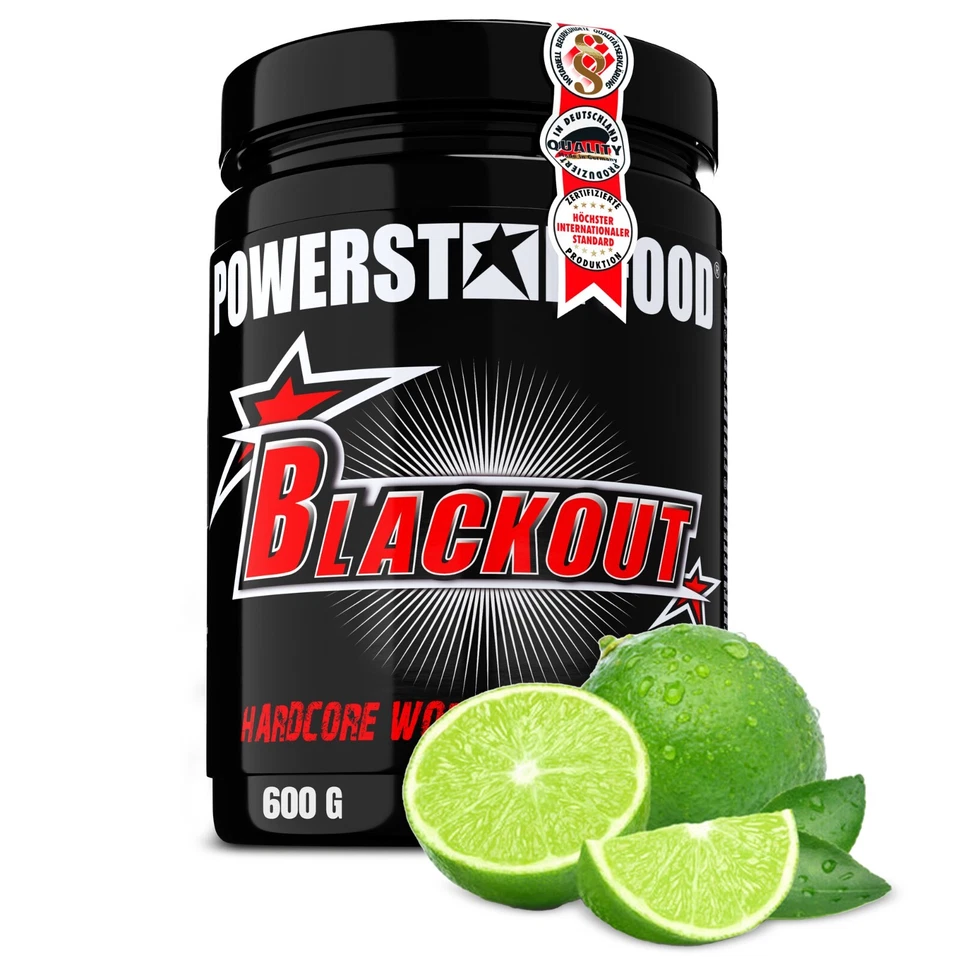 BLACKOUT | Pre Workout Booster für Training & Fitness | 600g | POWERSTAR FOOD