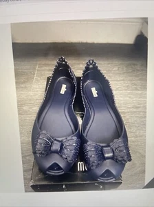 Melissa Queen Frill Navy Eu38 - Picture 1 of 7