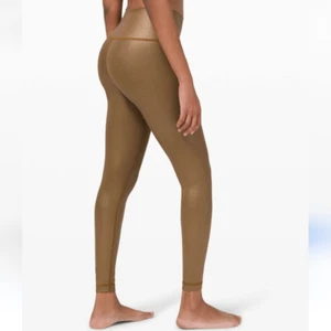 Lululemon Wunder Under High Rise Tights In Foil Matte Copper 28" - Picture 1 of 12