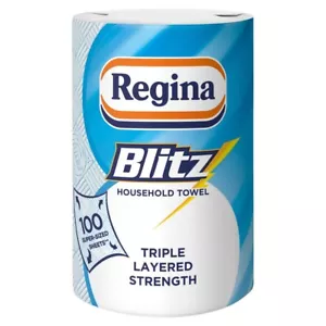 Regina Blitz Household Towels 6 Rolls x 100 Sheets - Picture 1 of 1