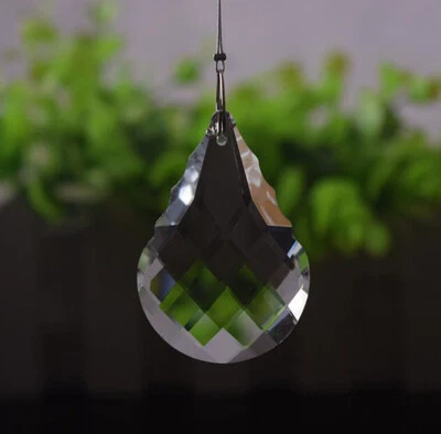 10 Piezas Colgante Araña Cristal 50mm Color Transparente Vidrio Atrapasol Decoración Boda Foto 1 de 4