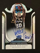 2019 Panini Crown Royale Regal Achievement Die Cut David Robinson /35 Auto