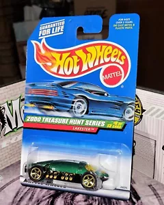 👓Hot Wheels 2000 Treasure Hunt #5💎LAKESTER Metalflake Green⭐Rueda dorada de 5 radios - Imagen 1 de 7