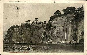 Sorrent Sorrento Italien Italia 1914 Stempel Hotel Marina Cocumella Küste Meer - Picture 1 of 2