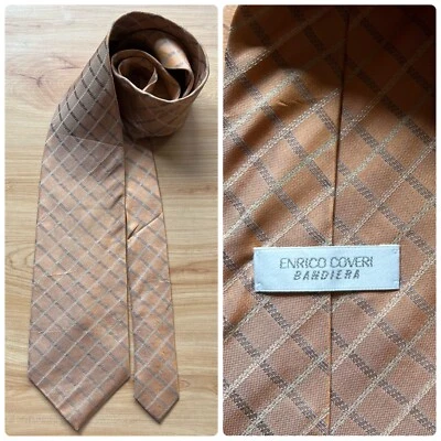 ГАЛСТУК ВИНТАЖНЫЙ мужской шелк 100% крест простой 57,5» длиной x 3,6» шириной - Изображение 1 из 4