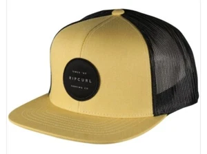 Sombrero de camionero Rip Curl Routine - negro y amarillo claro - Imagen 1 de 2