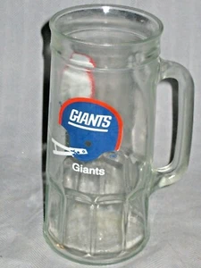 Vintage New York Giants Glass Mug / Cup (NFL Football World Champions Champs) - Picture 1 of 3