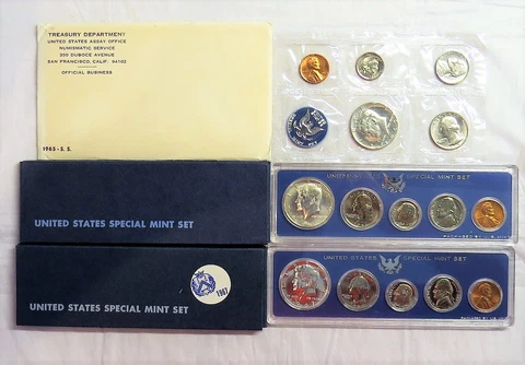 Three United States Special Mint Sets 1965 1966 1967 SMS Lot w/ Free Shipping Cover