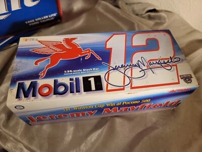 1998 Jeremy Mayfield Mobil 1 Pocono Win 1/24 Action NASCAR Diecast  - Image 1 of 4