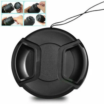 Universal 39mm Snap-On Front Lens Cap Cover tector .G cord w/ For Cam New Z7 - Image 1 of 4