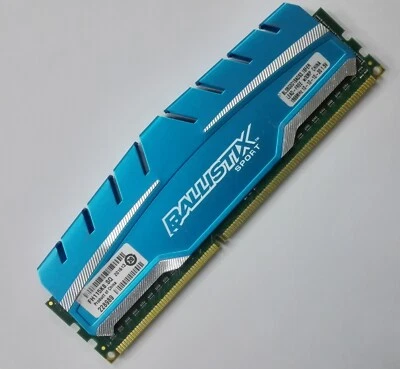 Crucial 8GB DDR3 1866 Desktop DIMM RAM Ballistix Sport BLS8G3D18ADS3.16FER 240p - Image 1 of 4